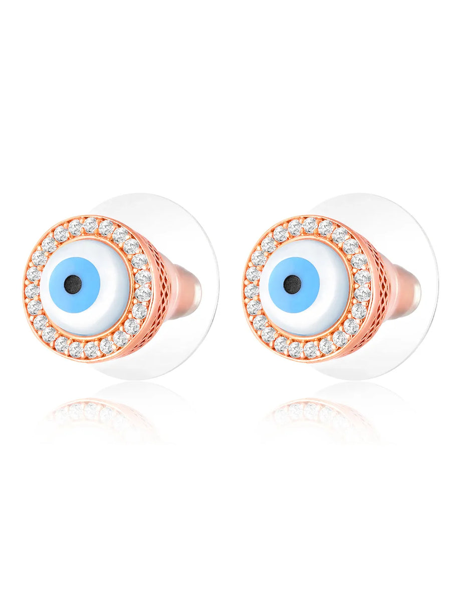 Evil Eye Stud Earrings – Protective & Trendy | Peora

