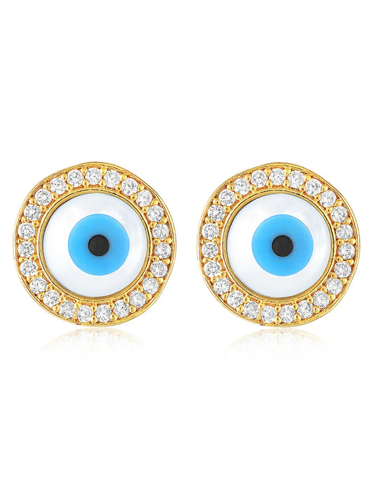Eye Stud Earrings | Chic & Symbolic Everyday Styles – Peora

