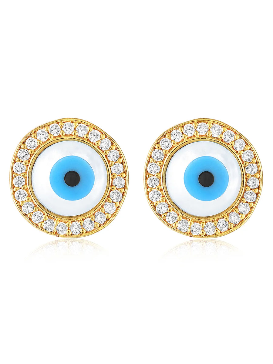 Eye Stud Earrings | Chic & Symbolic Everyday Styles – Peora

