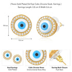Eye Stud Earrings | Chic & Symbolic Everyday Styles – Peora

