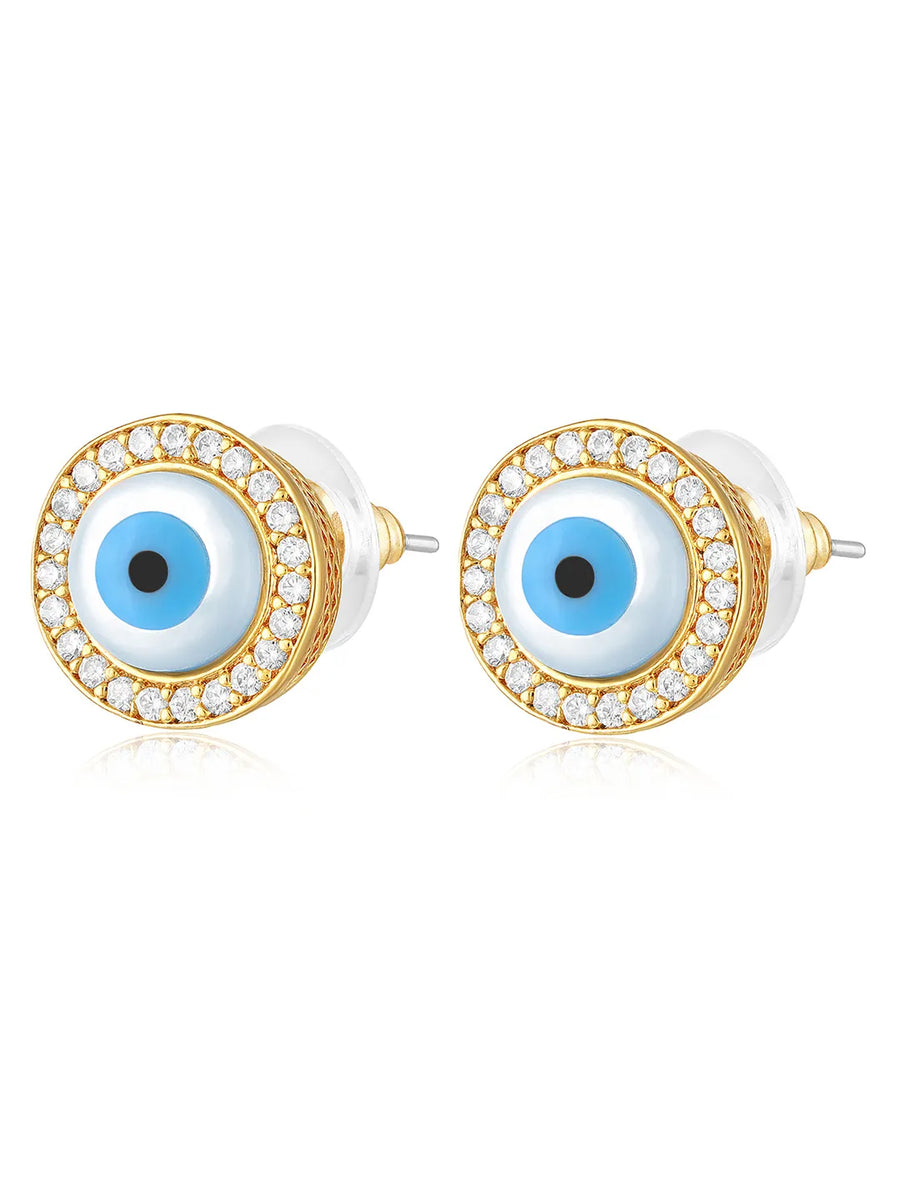 Eye Stud Earrings | Chic & Symbolic Everyday Styles – Peora

