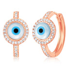 Evil Eye Hoop Earrings – Stylish & Protective Designs | Peora