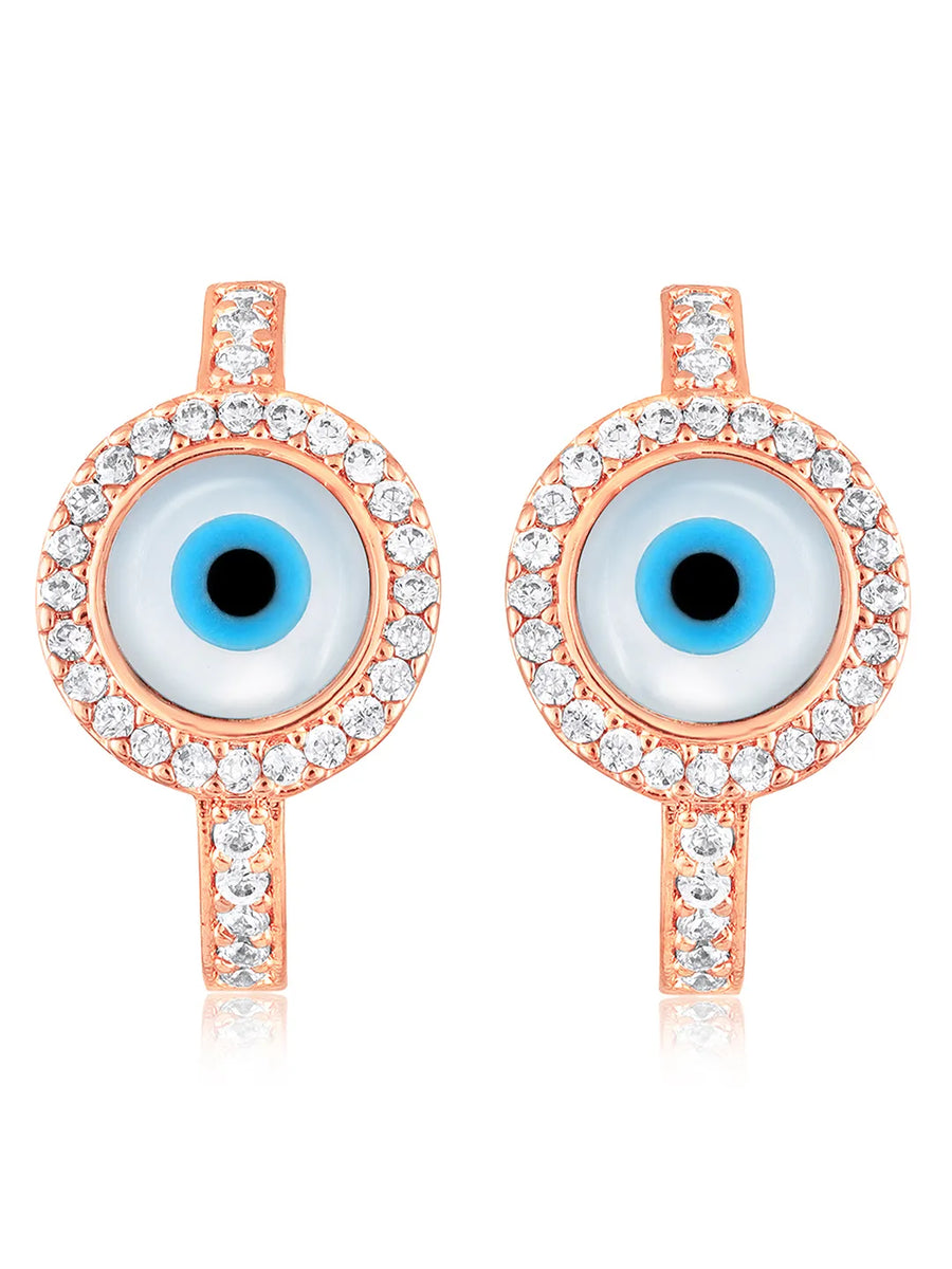 Evil Eye Hoop Earrings – Stylish & Protective Designs | Peora