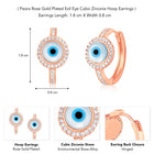 Evil Eye Hoop Earrings – Stylish & Protective Designs | Peora