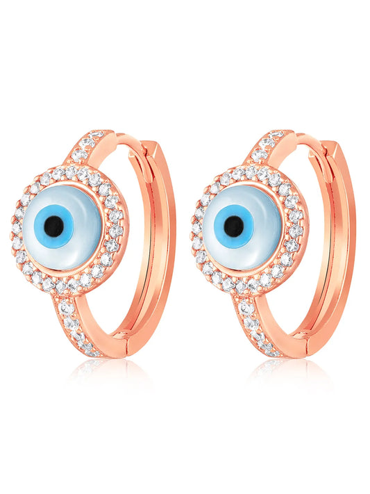 Evil Eye Hoop Earrings – Stylish & Protective Designs | Peora