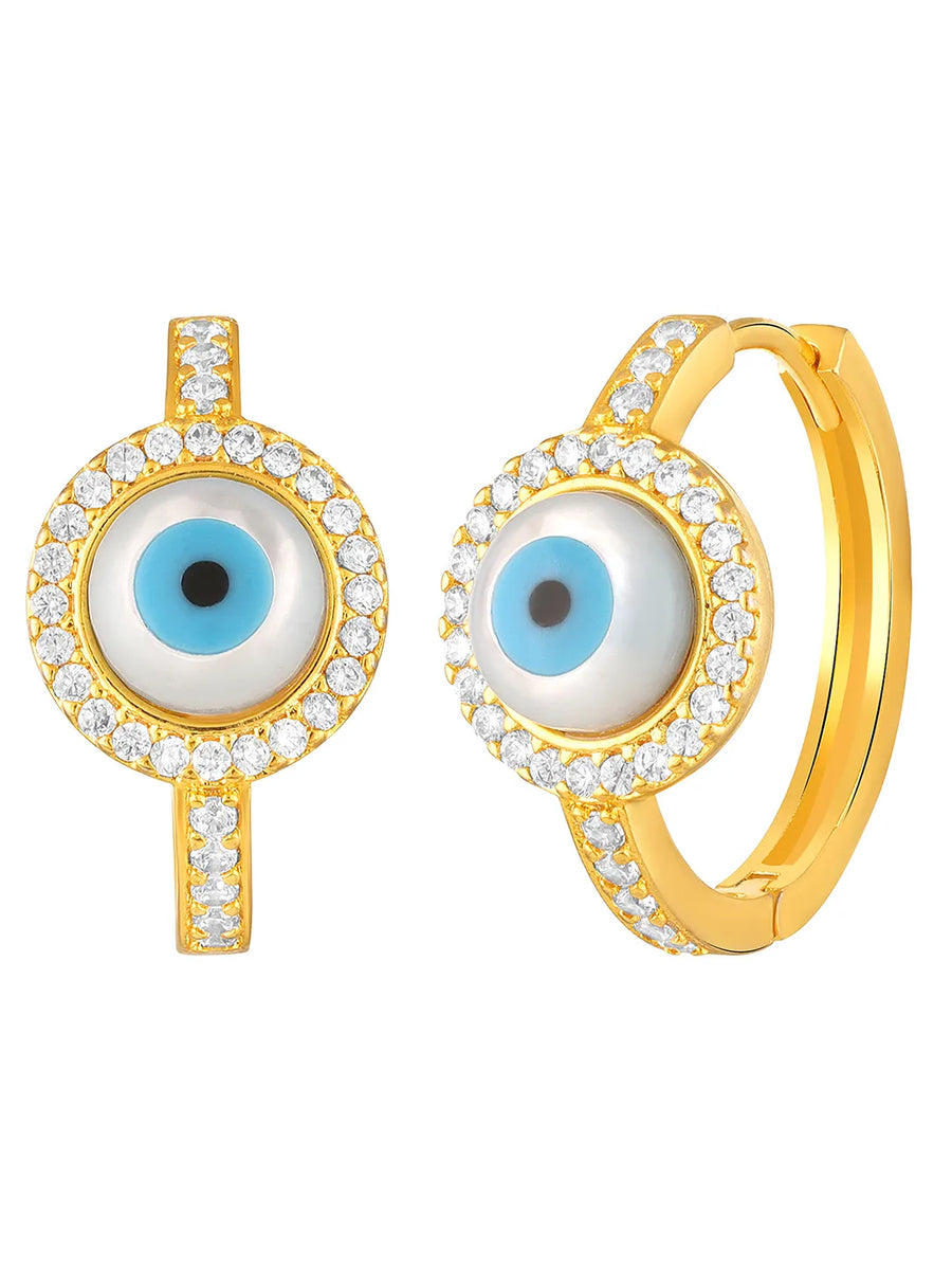 Eye Hoop Earrings | Trendy & Bold Statement Styles – Peora