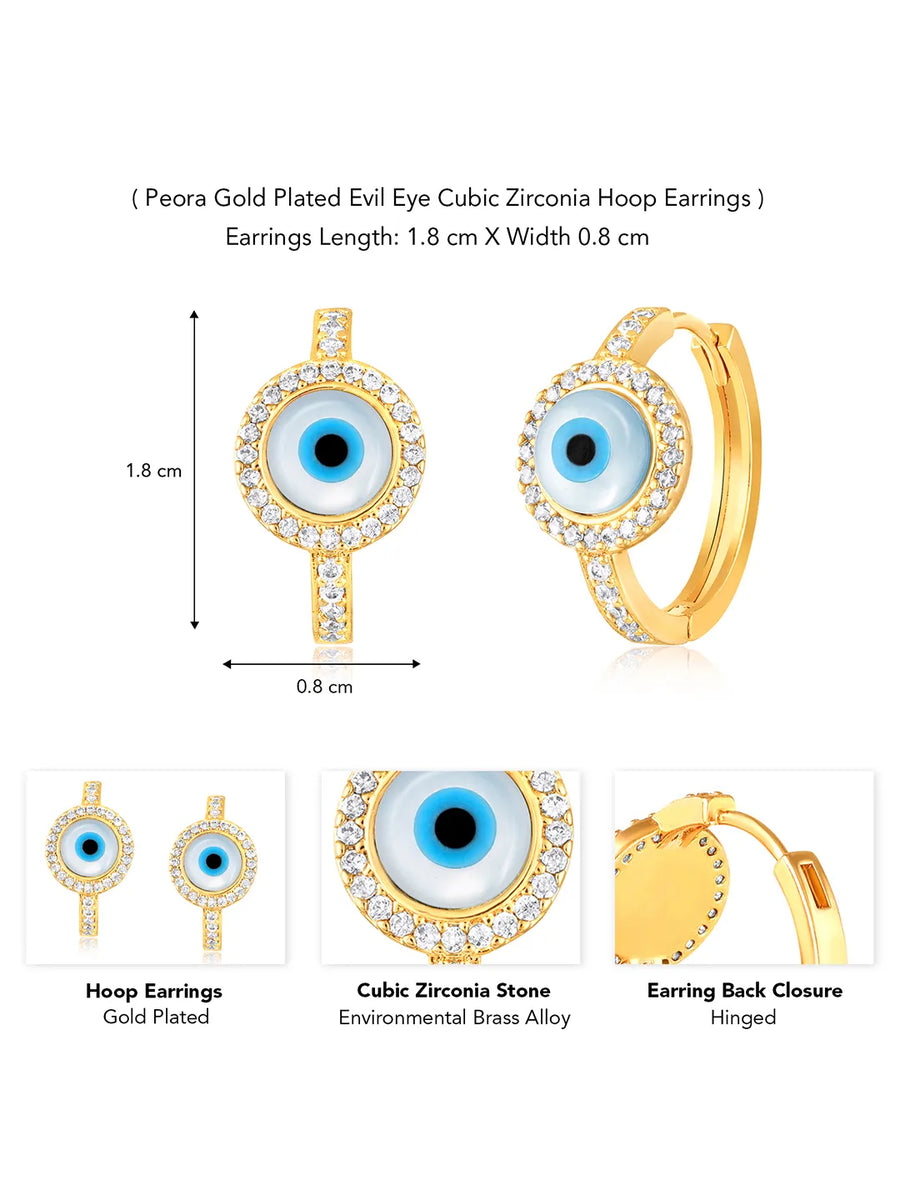 Eye Hoop Earrings | Trendy & Bold Statement Styles – Peora