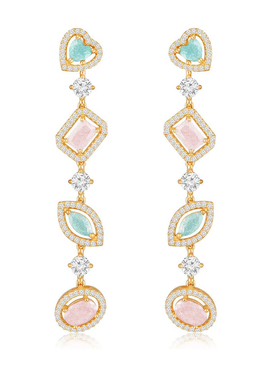 Crystal Drop Earrings – Shimmering & Elegant Styles | Peora