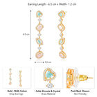 Crystal Drop Earrings – Shimmering & Elegant Styles | Peora