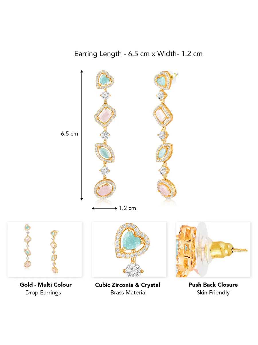 Crystal Drop Earrings – Shimmering & Elegant Styles | Peora
