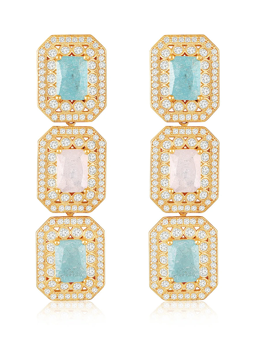 Crystal Drops – Elegant & Sparkling Earrings | Peora