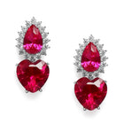 Gleaming CZ & Crystal Studded Earrings