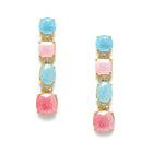 Shimmering Crystal Drop Earrings