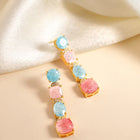 Shimmering Crystal Drop Earrings