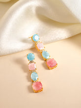 Shimmering Crystal Drop Earrings