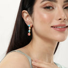 Shimmering Crystal Drop Earrings