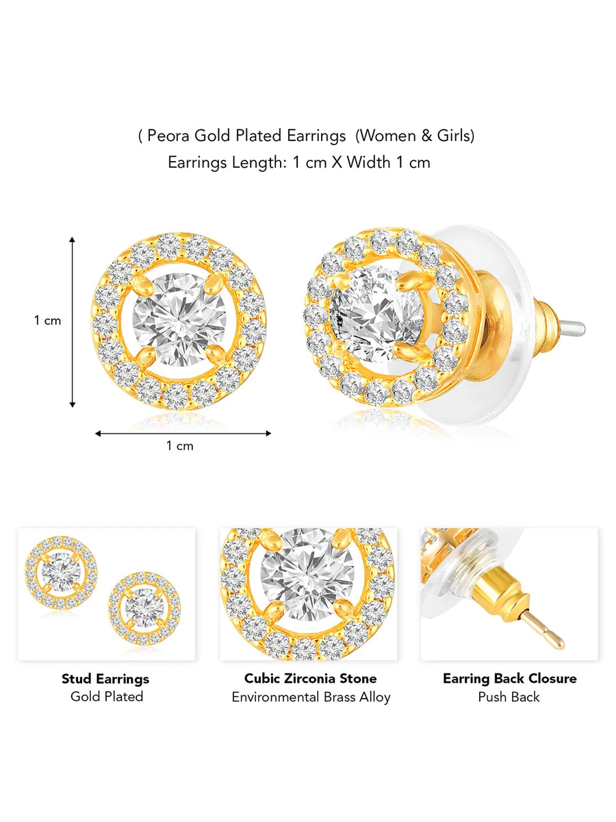 Stud Earrings – Classic & Elegant Styles | Peora

 