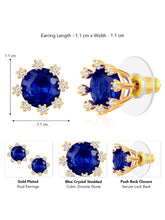 Versatile CZ Blue Studs