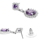 Gleaming Crystal Drop Earrings