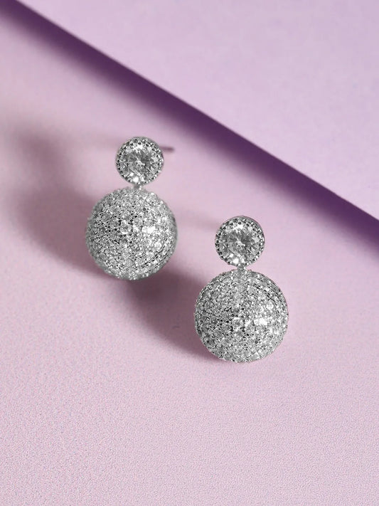 Elegant Disco Ball Shape Earrings