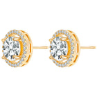 Crystal Round Stud Earrings – Sparkling & Elegant | Peora

