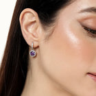 Stylish CZ Crystal Drop Earrings