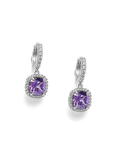Stylish CZ Crystal Drop Earrings