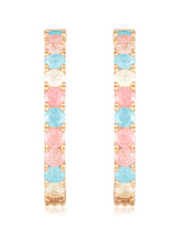 Studded Hoop Earrings – Stylish & Sparkling | Peora