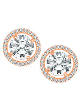 Harmony in CZ Rose Gold Studs