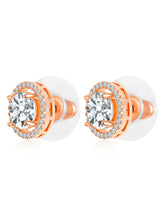 Harmony in CZ Rose Gold Studs