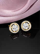 Harmony in CZ Rose Gold Studs