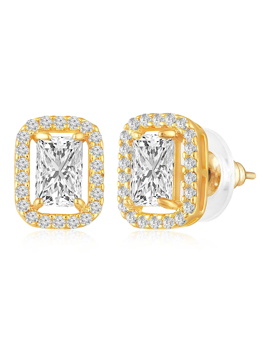 CZ Jhumka Drops | Sparkling & Stylish Ethnic Wear – Peora

