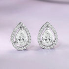 Shining Solitaire CZ Studs Earrings - Silver