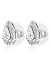 Rose Gold Gleam CZ Studs