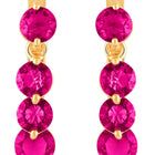 Shiny Crystal Studded Hoops Earring