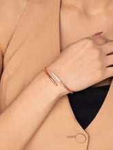 Whisper Curve Zirconia Wrap Kada Bracelet
