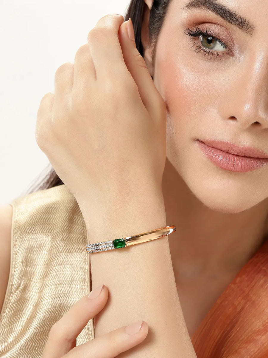 CZ Studded Contemporary Kada for Woman