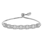 Glam CZ Studded Adjustable Bracelet