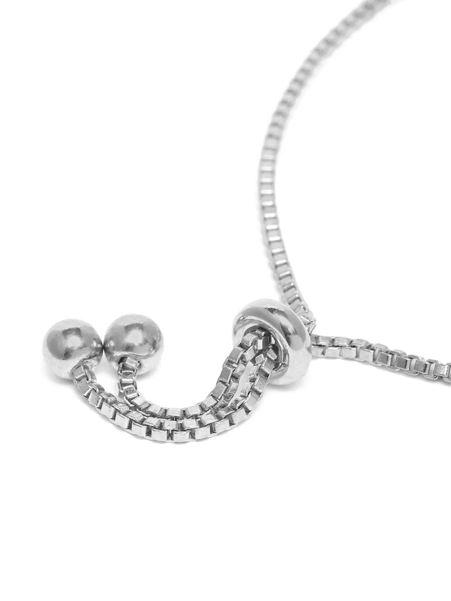 Glam CZ Studded Adjustable Bracelet