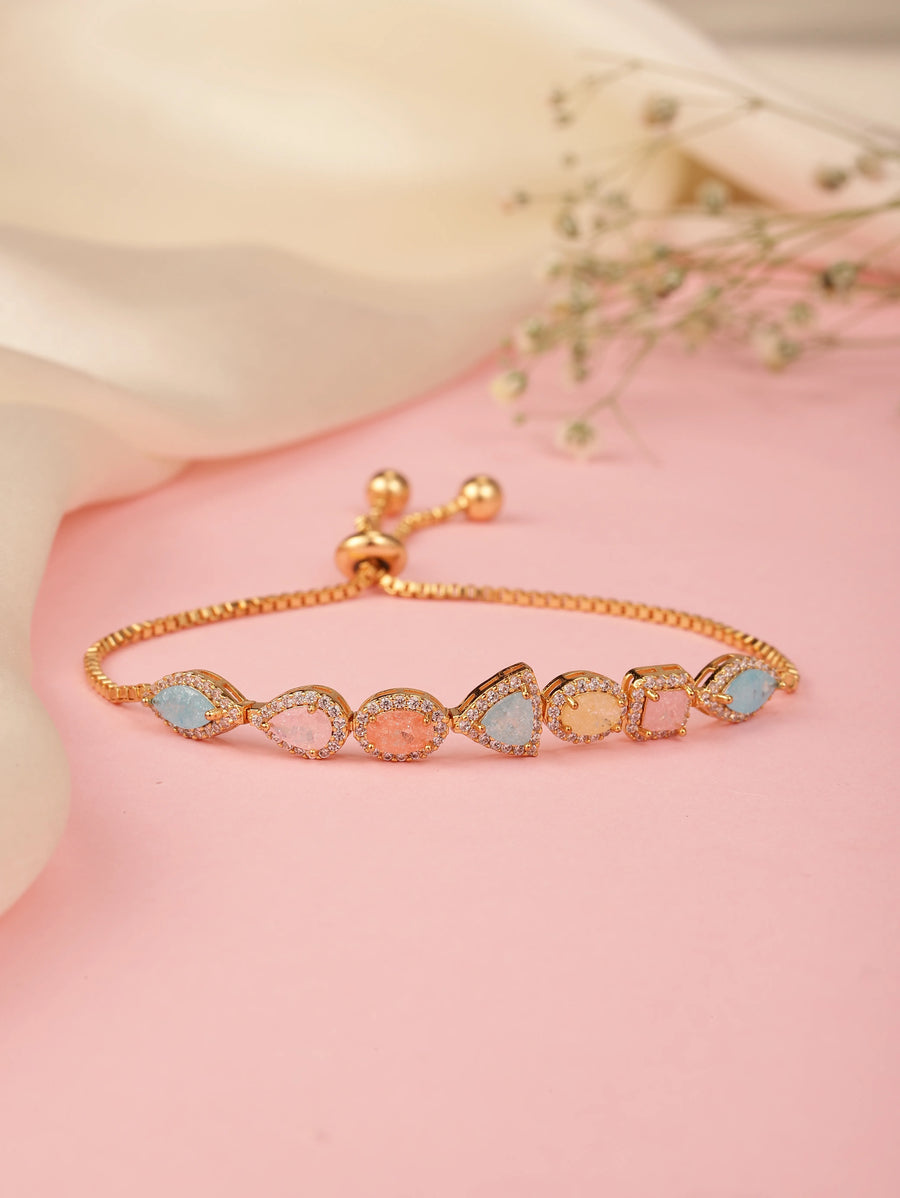 Glamorous CZ Adjustable Bracelet