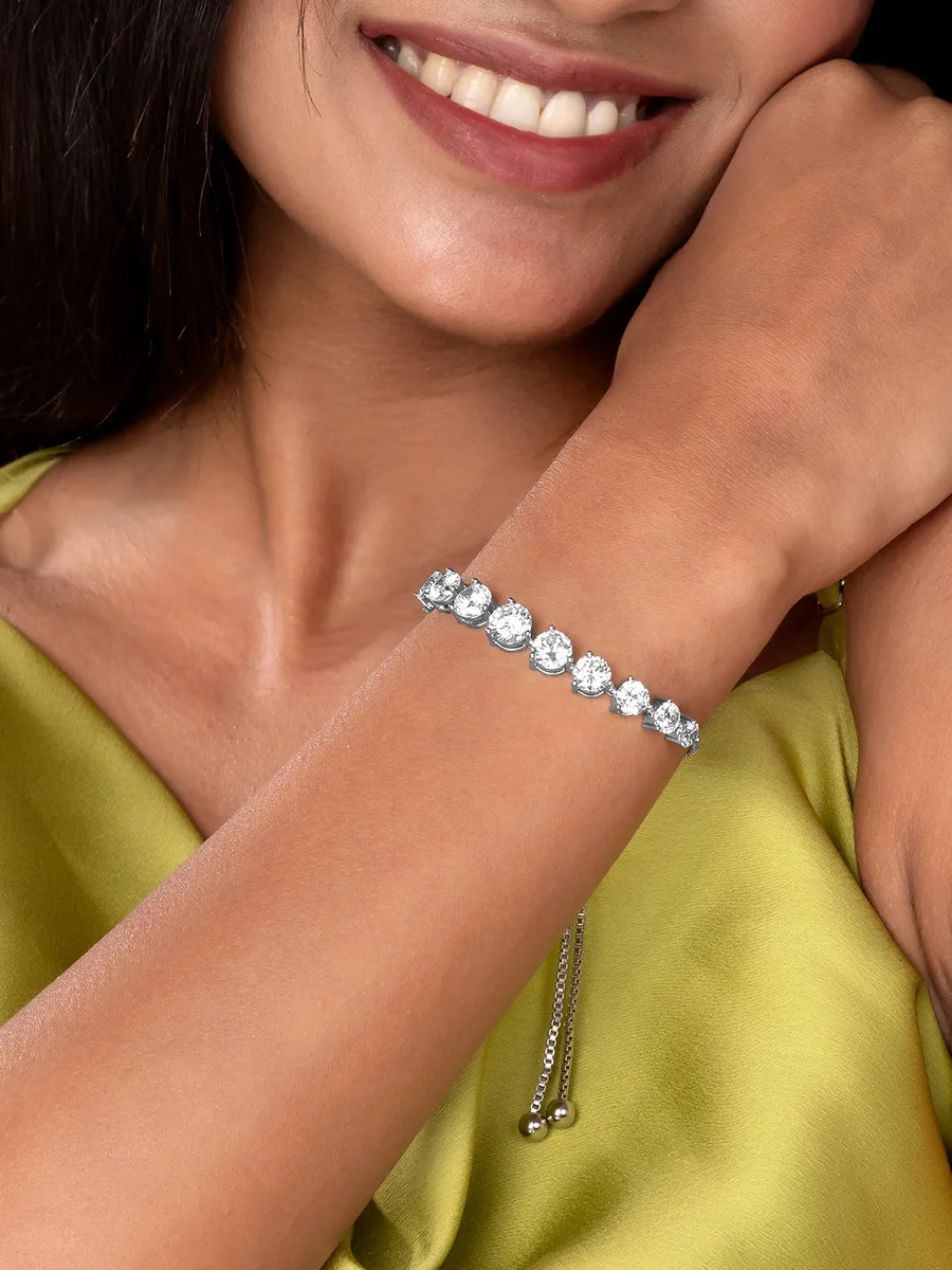 Classic Adjustable CZ Tennis Bracelet