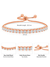 Glamorous Radiant Charm CZ Bracelet