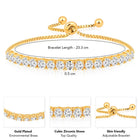 Charm CZ Bracelet – Playful Sparkling Jewellery by Peora
