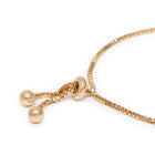 Round Link Adjustable CZ Bracelet - Gold - Multi
