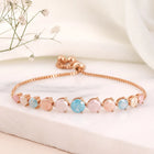 Round Crystal Accented Bracelet