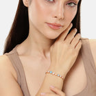 Round Crystal Accented Bracelet