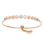 Round Crystal Accented Bracelet