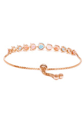 Round Crystal Accented Bracelet