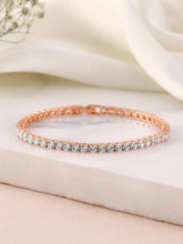 Sparkling CZ Studded Tennis Bracelet
