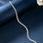 Gleaming Twin Row CZ Tennis Bracelet